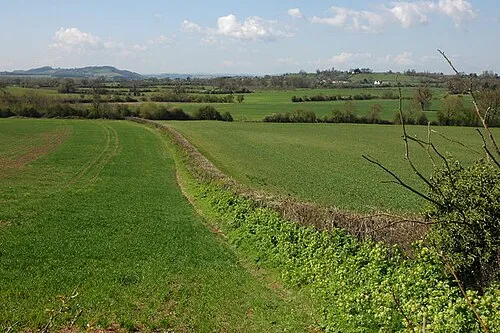 Apperley viewed from Deerhurst Walton View to the west from near Notcliffe House at Deerhurst Walton.
