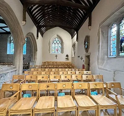 Chairs in the chancel