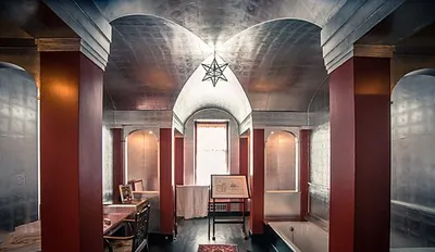 Art Deco Bathroom at Upton House, Warwickshire