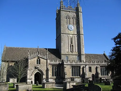 Holy Cross parish church, Sherston, Wiltshire, seen from the south