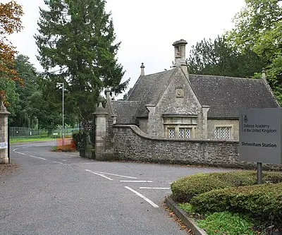 Entrance to Defence Academyof the United Kingdom Shrivenham Station