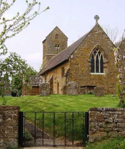 Church of England parish church of St. James the Great, Claydon, Oxfordshire; showing the east ends of the chancel and north aisle