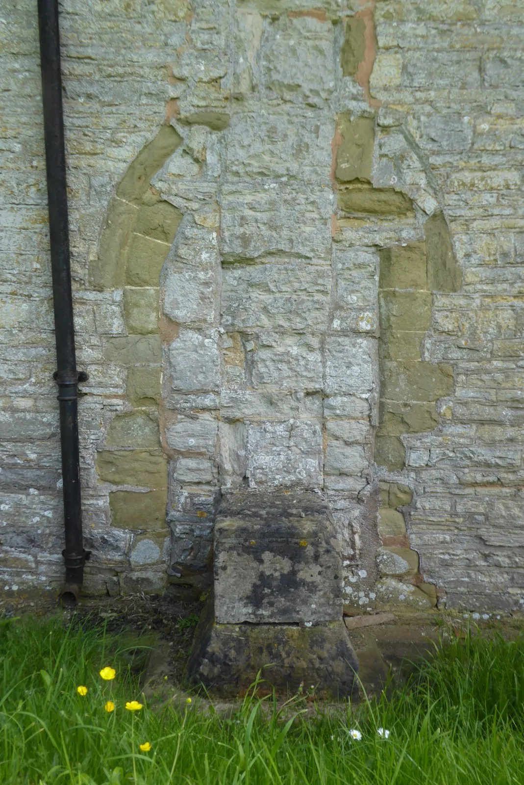 Blocked doorway, Hill Croome church