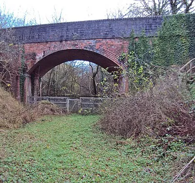 Bridge over the disused railway. Looking west along the route of the old Malvern-Ashchurch railway line. The fence marks the end of the nature reserve. This brick-built bridge is still in excellent condition. Being built on the skew, the protruding corners of the bricks making up the five courses of the arch form a pattern.
1609493

1609533