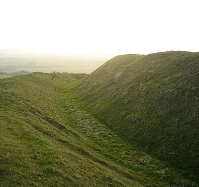 Earthworks at Liddington Castle, Wiltshire