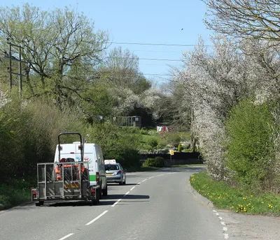 2011 : A350 looking north toward Chippenham