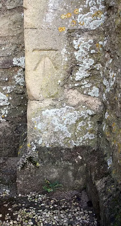 Benchmark on St Peter's Church tower