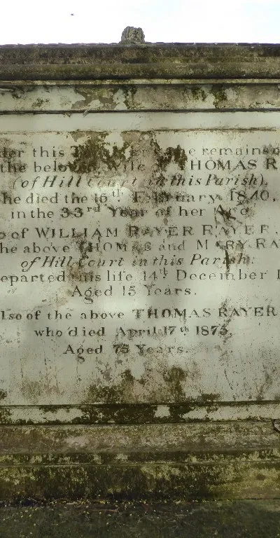 Chest tomb, Longdon churchyard