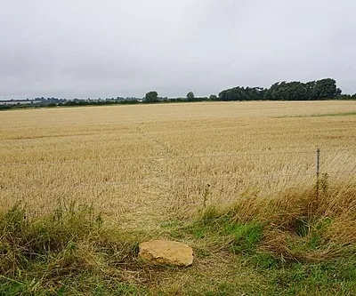 Path across a harvested field