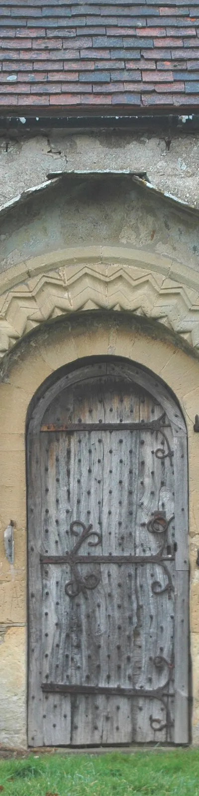Church of England parish church of St George, Hatford, Oxfordshire (formerly Berkshire): Norman south door