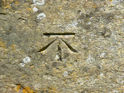 Benchmark, St Leonard's Church, Upper Minety, Malmesbury