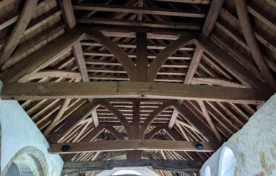 Ceiling inside St. John the Baptist church (Oxenton)