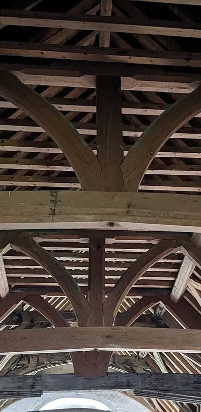 Ceiling inside St. John the Baptist church (Oxenton)