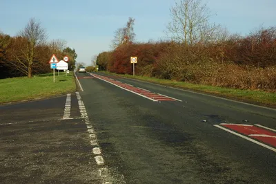 B4084 approaching Stoulton This road used to be the A44 which has been re-routed to the A-road to the north.