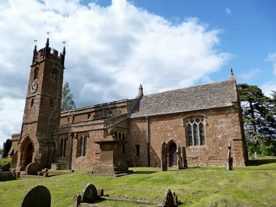 Parish church of St Mary Magdalene, Balscote, Oxfordshire, seen from south-southeast