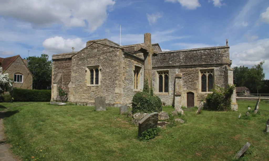 St James the Great parish church, Denchworth, Oxfordshire (formerly Berkshire), seen from south-southeast