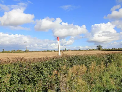 Gas pipeline marker on Taylor's Lane