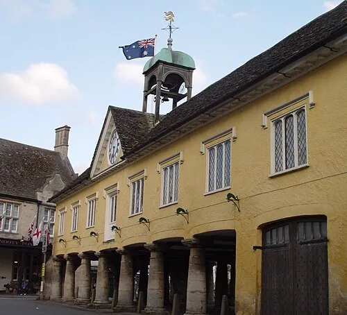 ANZAC Flag over the Market House Tetbury
