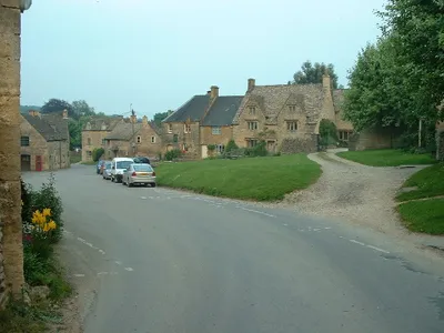 Guiting Power: looking South East down the village.