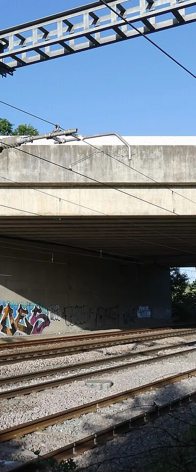 A34 bridge across the Great Western Main Line near Didcot