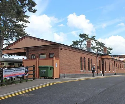 Broadway Station, road-side view, GWSR