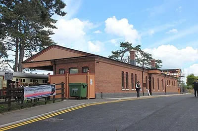 Broadway Station, road-side view, GWSR