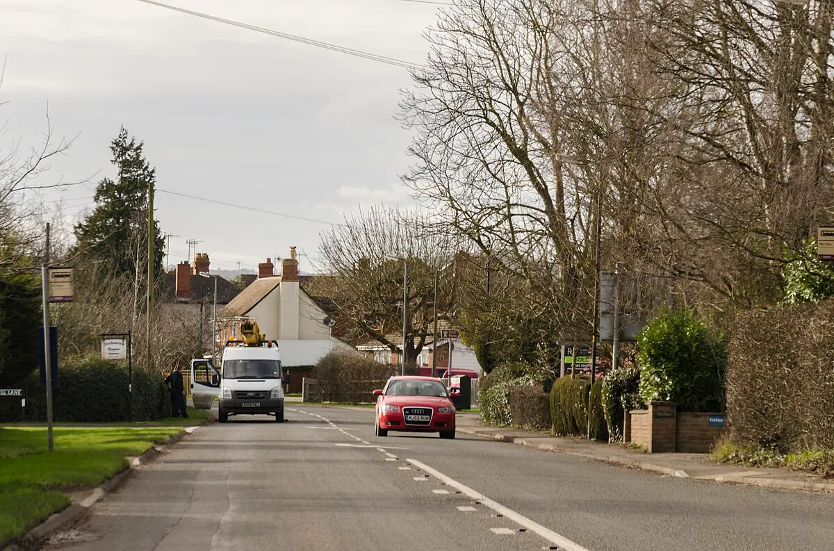 A4104 Welland Road at Tunnel Hill
