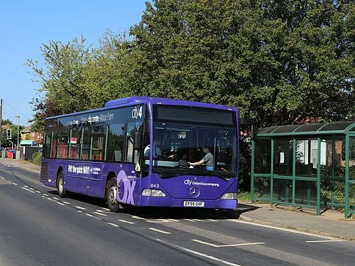 A Mercedes Citaro of the Oxford Bus Company, working route 4