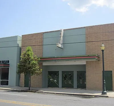 Former Cave Theatre in Delhi, Louisiana.
