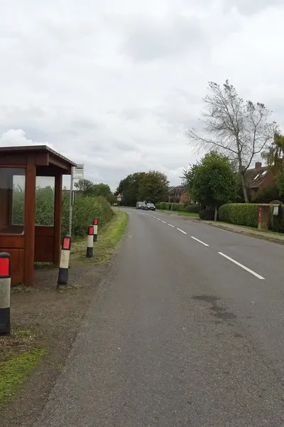 Bus stop and shelter on Swalcliffe Road, Tadmarton