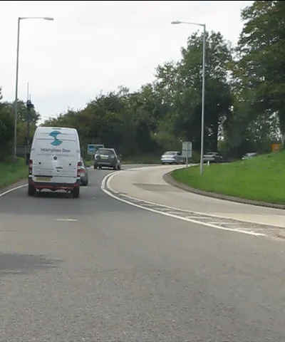 A417 - start of the Birdlip bottleneck