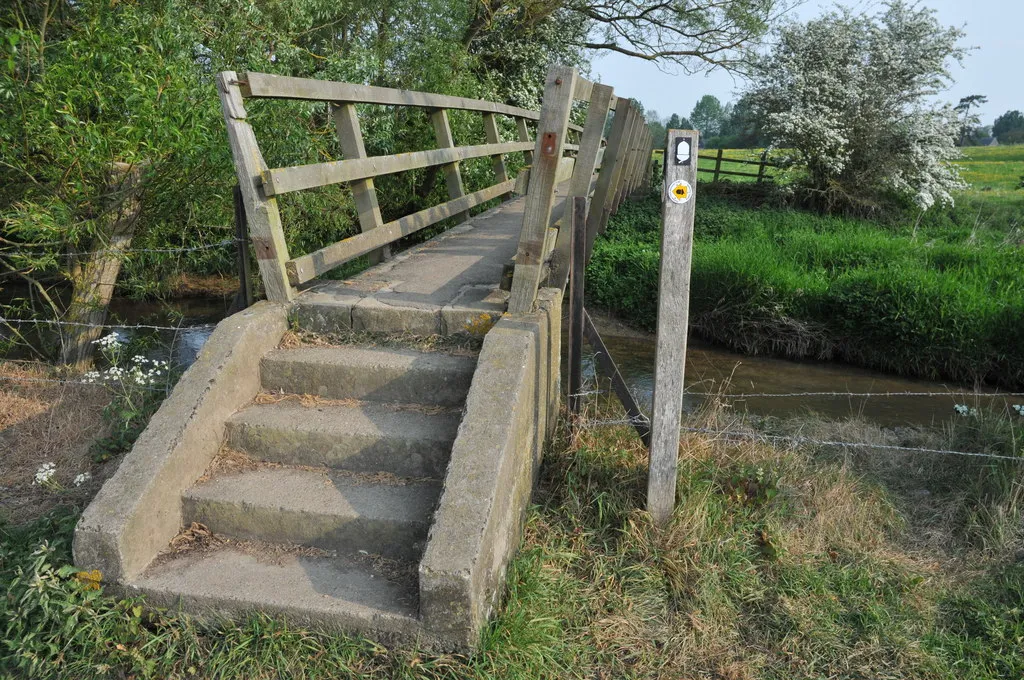 A Thames footbridge in the Cricklade meads