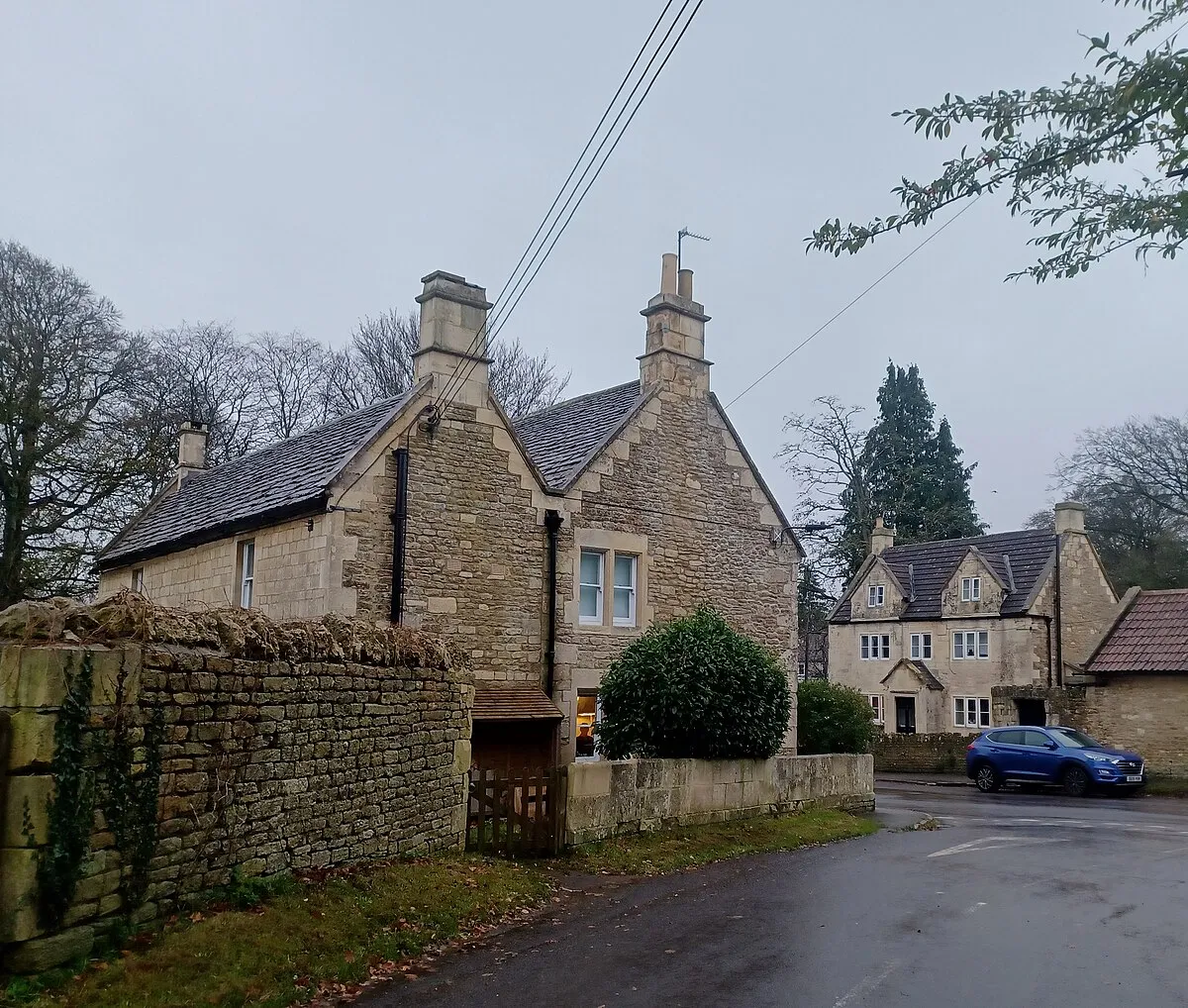 77, Monkton Farleigh, Wiltshire, England. Late 18th century, extended in 19th century. Grade II listed.