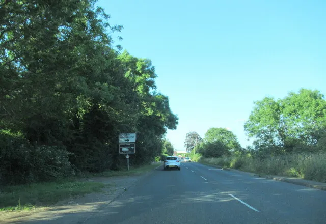 A38 approaching turning for A4019 to Uckington