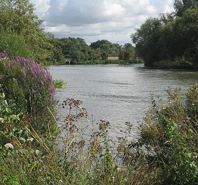 Looking down the Thames towards the emergence of Swift Ditch