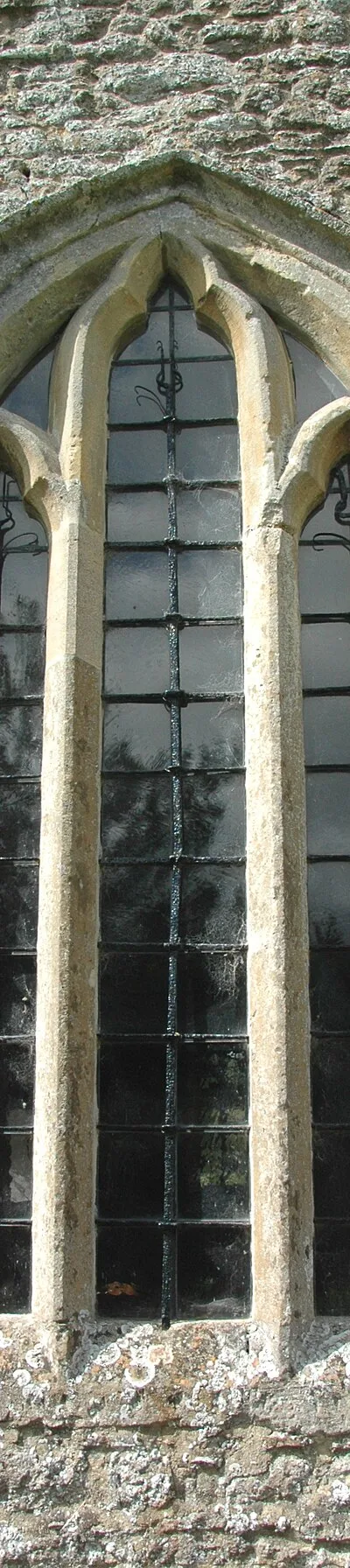 Church of England parish church of St Lawrence, Besselsleigh, Oxfordshire (formerly Berkshire): 13th century east window of the chancel