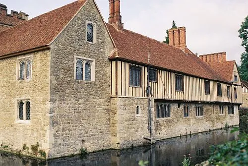 The South side of Ightham Mote, near Sevenoaks, Kent.