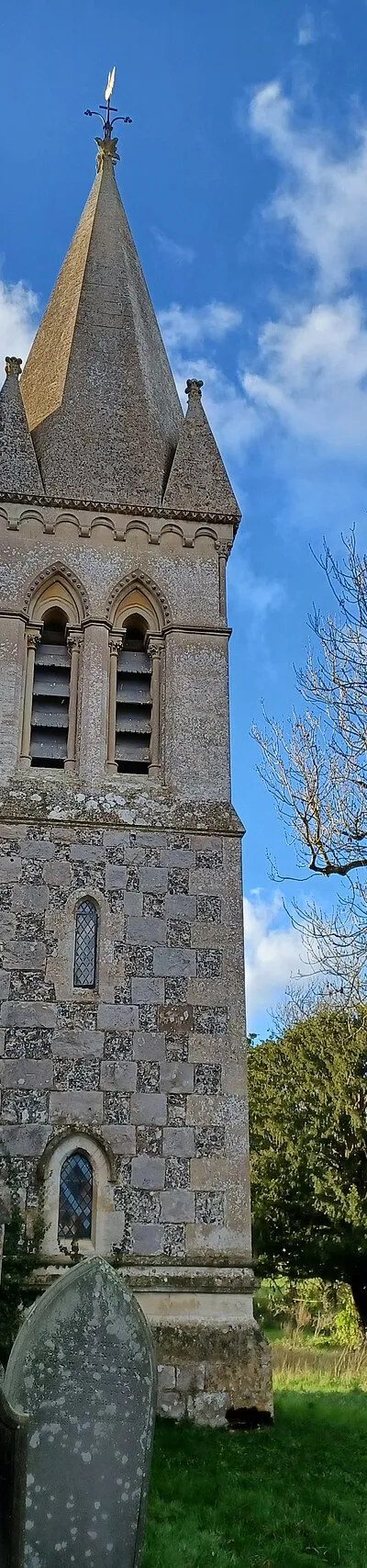 Christ Church, East Kennett, Wiltshire, England. 1863-4. Grade II listed.
