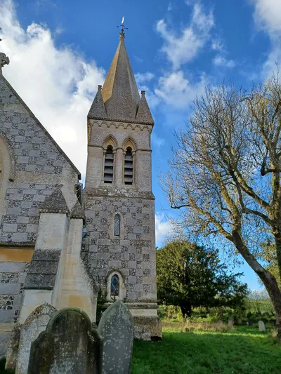 Christ Church, East Kennett, Wiltshire, England. 1863-4. Grade II listed.