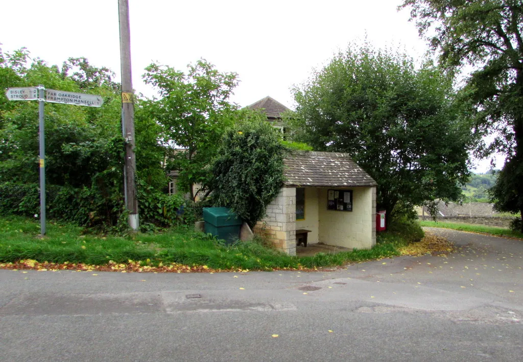 Bus shelter in Oakridge Lynch, Gloucestershire