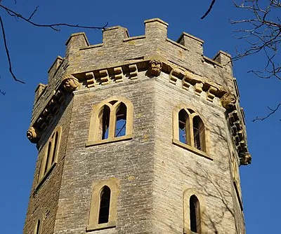 Crenelations on the Leicester Tower