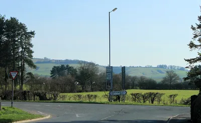 2012 : A4 crossing the end of the road to Compton Bassett