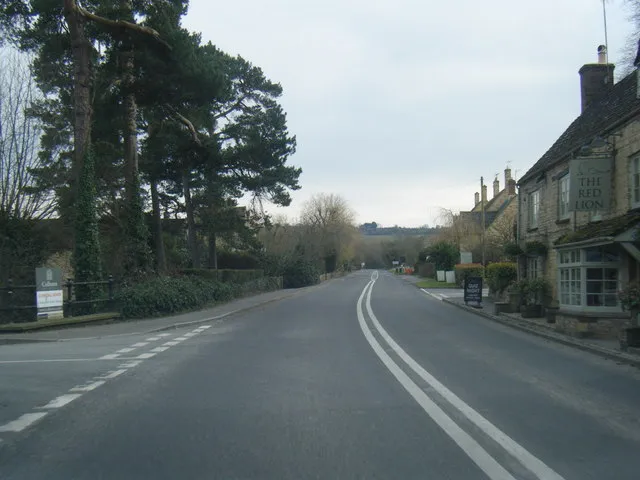 A3400 at The Red Lion, Long Compton