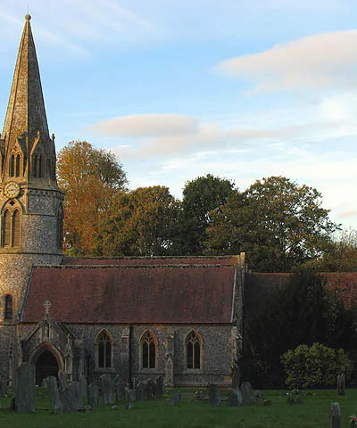 St Gregory's parish church, Welford, Berkshire, seen from the south