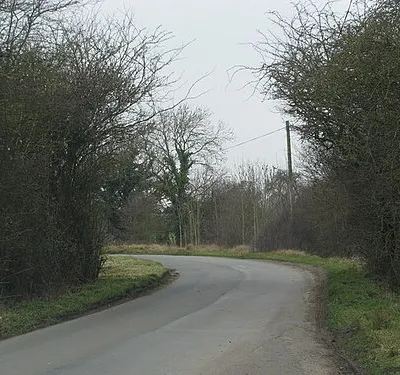 Unfenced minor road near Brockeridge Common