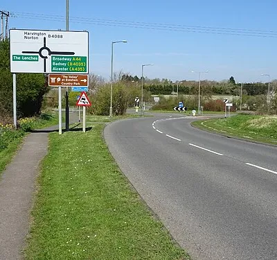 Approaching the Evesham bypass