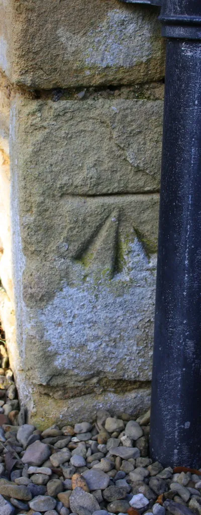 Benchmark on Freeland Methodist Church