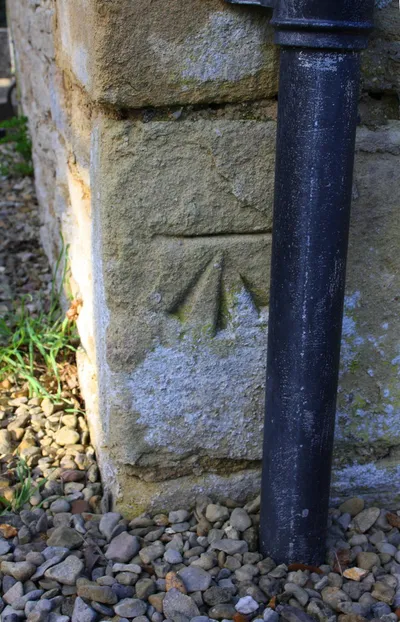 Benchmark on Freeland Methodist Church