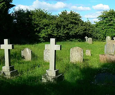 Churchyard, Church of St Michael and All Angels, Harnhill, near to Harnhill, Gloucestershire, Great Britain.
The churchyard is on the right side of the argument as to whether churchyards should manicured to within an inch of their lives or left to the vagaries of Mother Nature. It provided a pleasant place to enjoy my smoked salmon sandwiches.