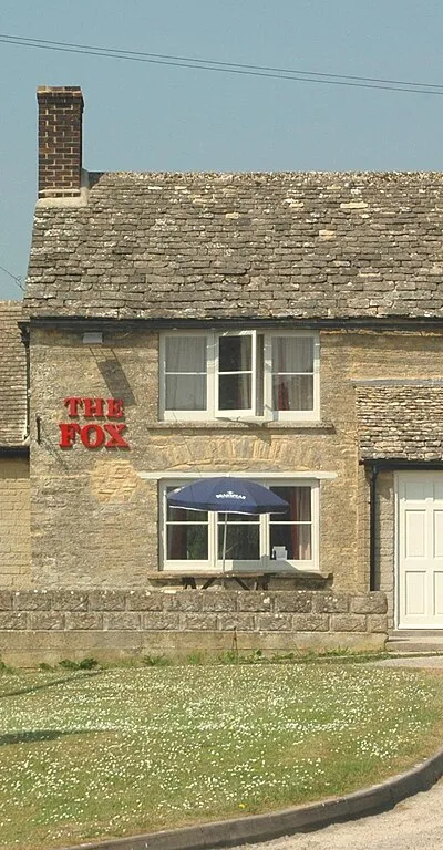 The Fox public house, Leafield, Oxfordshire, seen from east-southeast
